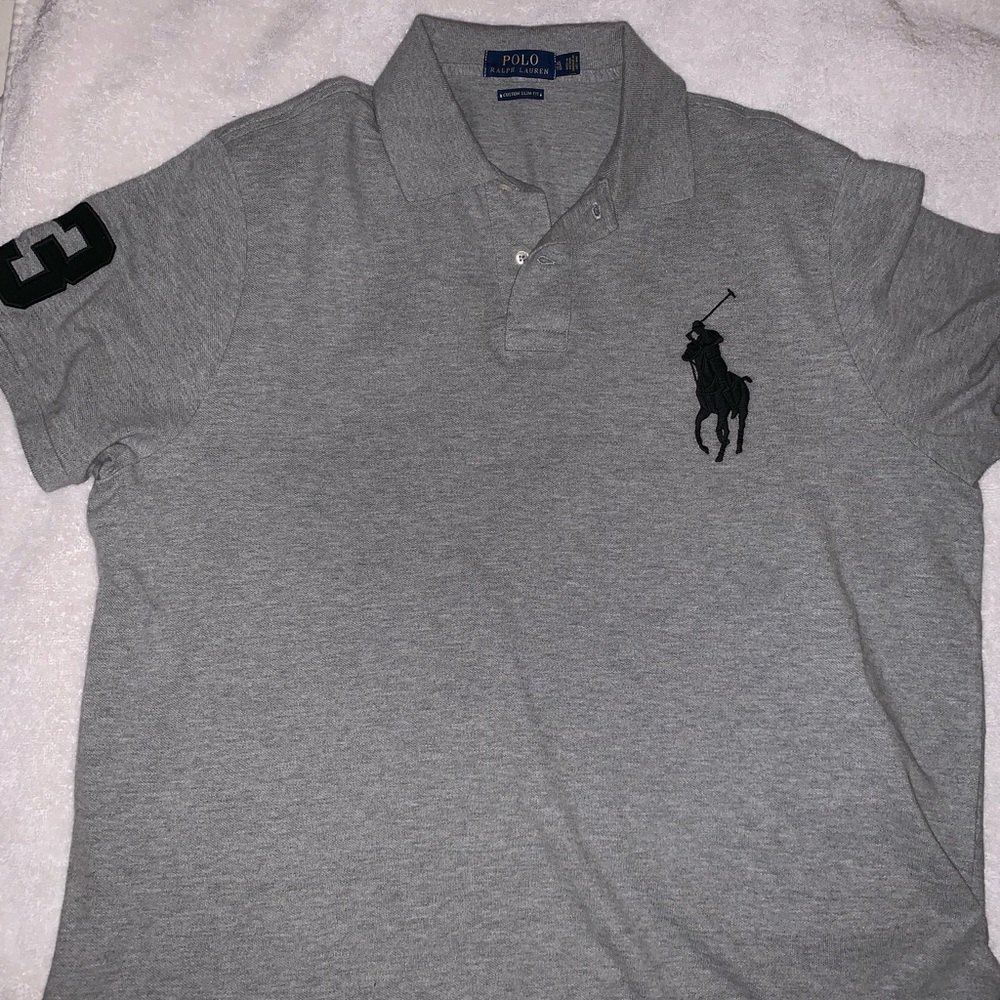 Polo by Ralph Lauren Large Horse Gray